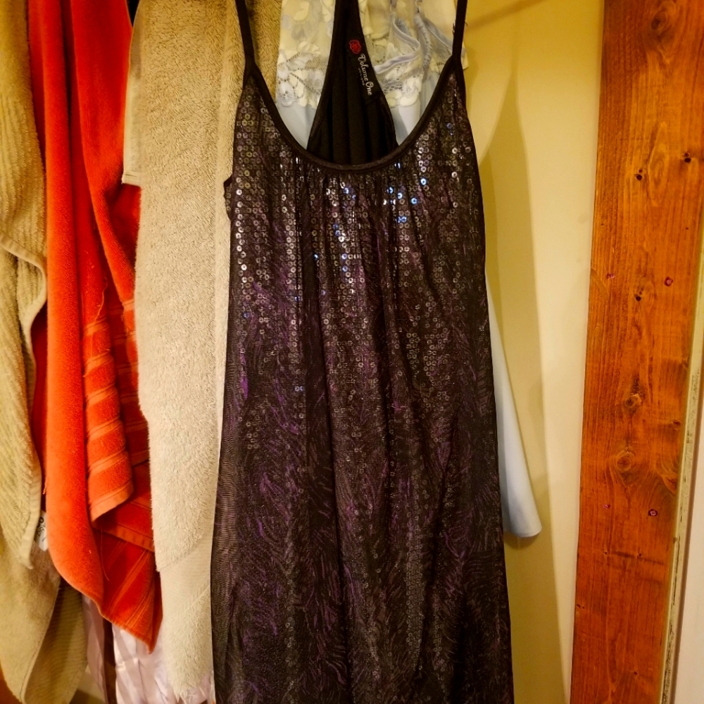 Volume one Sparkly Black Dress